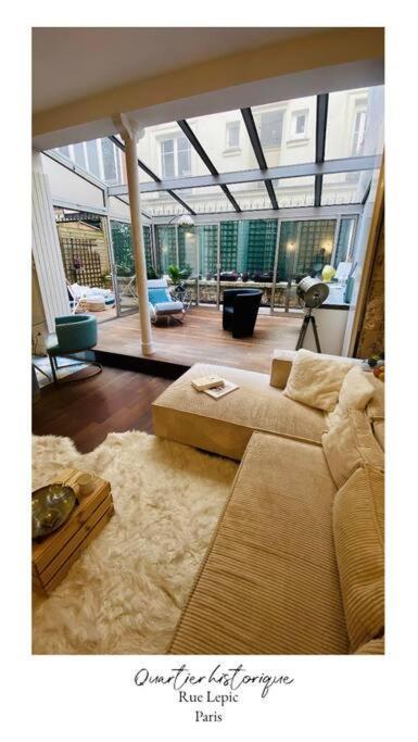 Villa Lepic, Luxury Flat In Montmartre With Private Terrasse-Appartement Entier Paris Ngoại thất bức ảnh
