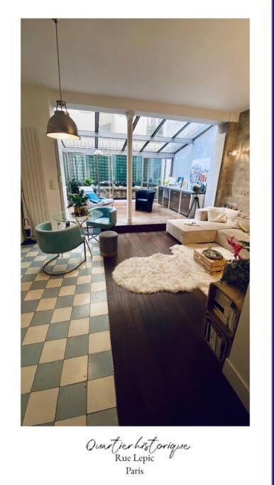 Villa Lepic, Luxury Flat In Montmartre With Private Terrasse-Appartement Entier Paris Ngoại thất bức ảnh