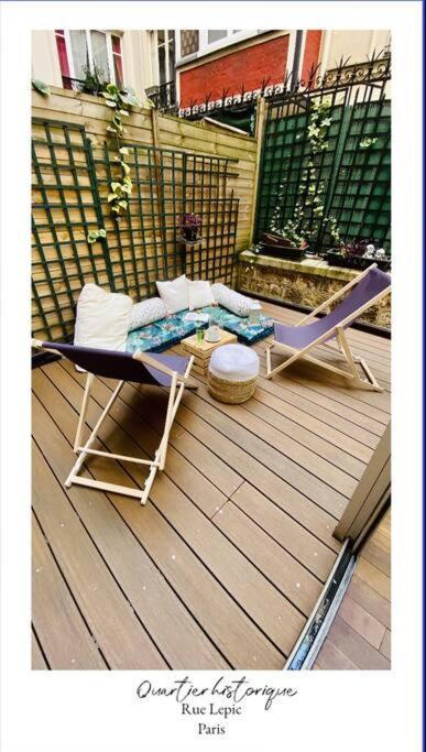 Villa Lepic, Luxury Flat In Montmartre With Private Terrasse-Appartement Entier Paris Ngoại thất bức ảnh